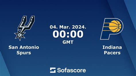 spurs vs pacers live score